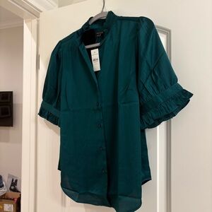 Ann Taylor Ruffle collar blouse